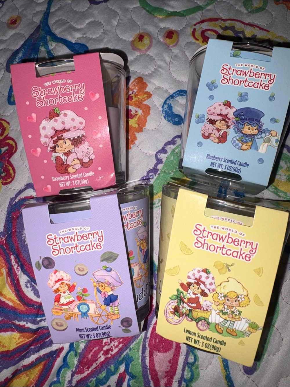 Strawberry Shortcake Scented Candle - Assorted Pink, Blue, Purple, Yellow